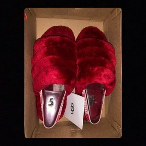 Red ugg slipper